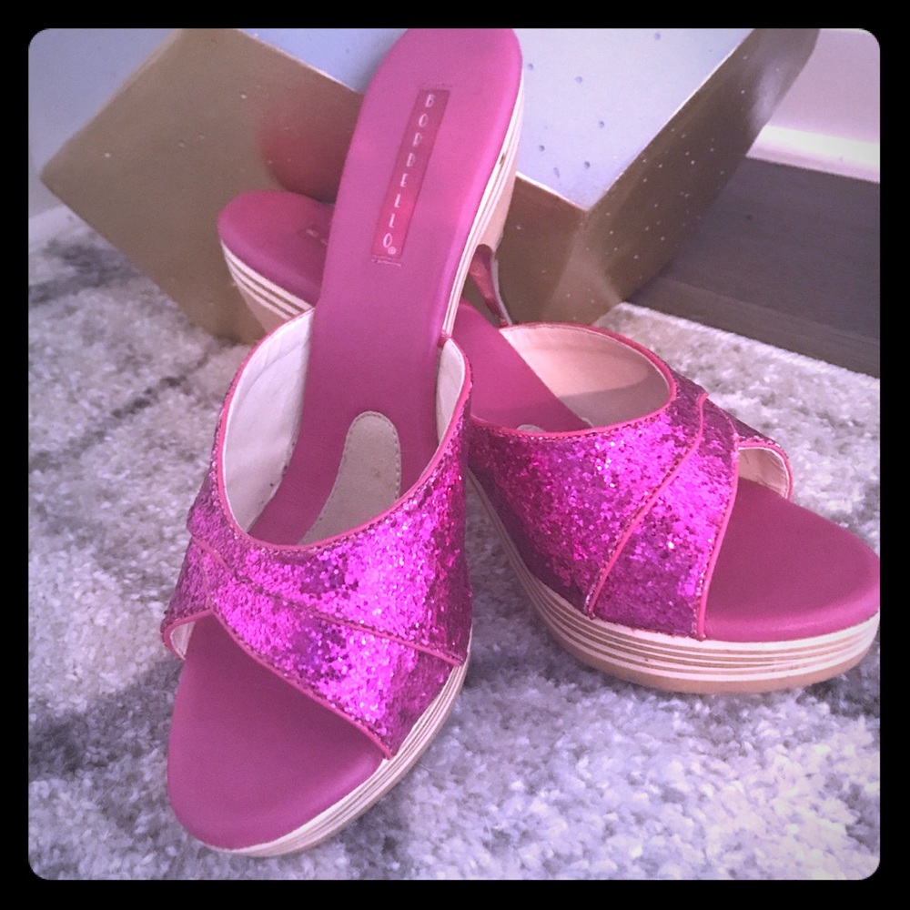 Vintage Barbie Glitter Mules